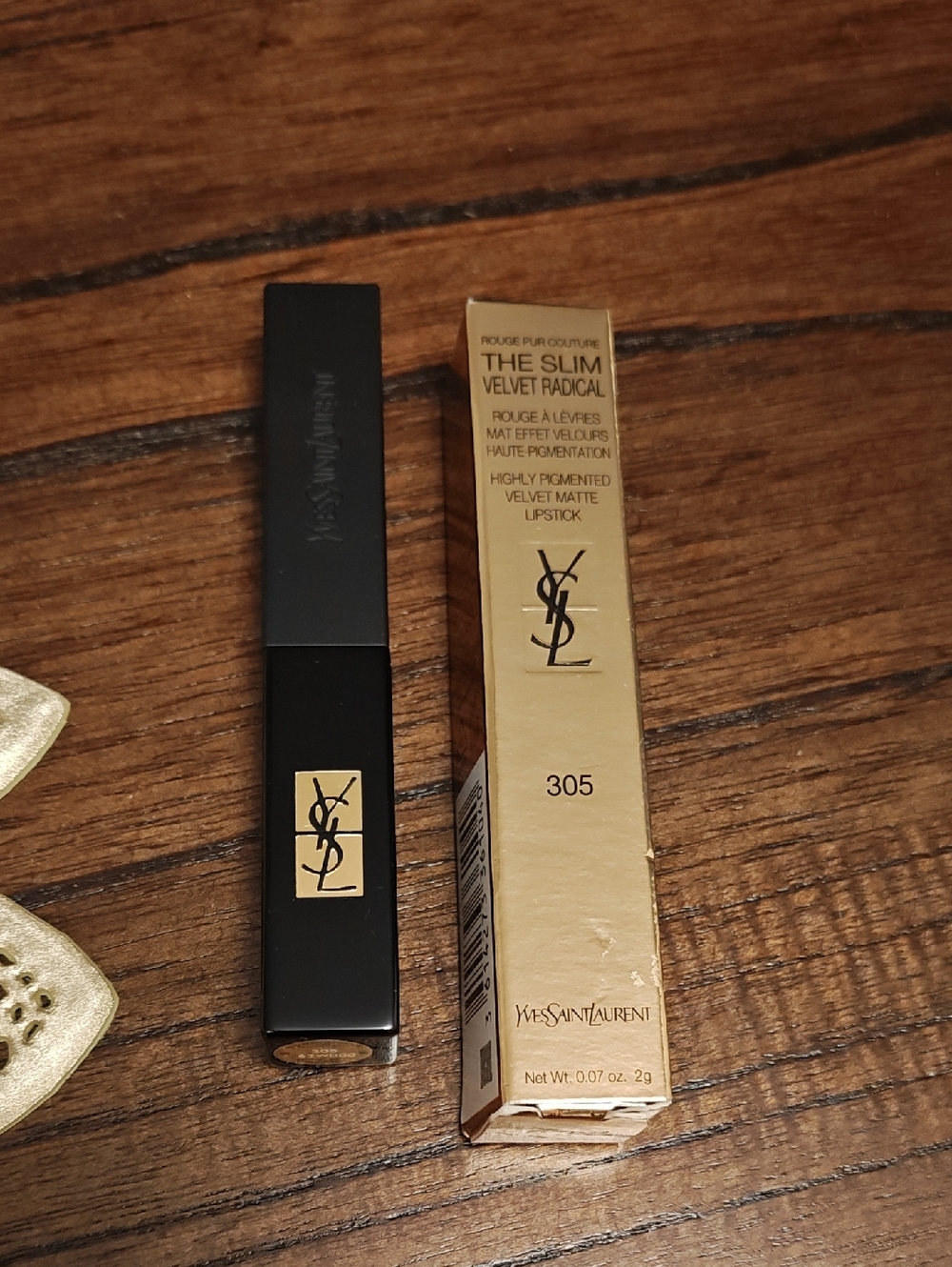 Yves Saint Laurent Black and Gold Velvet Matte Lipstick Set